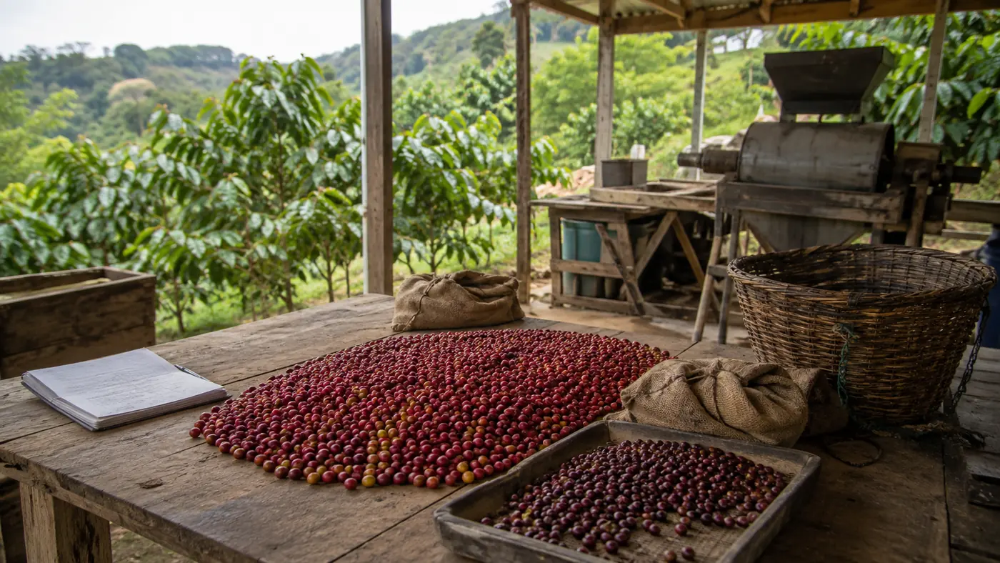 Direct sourcing relationship with coffee producers